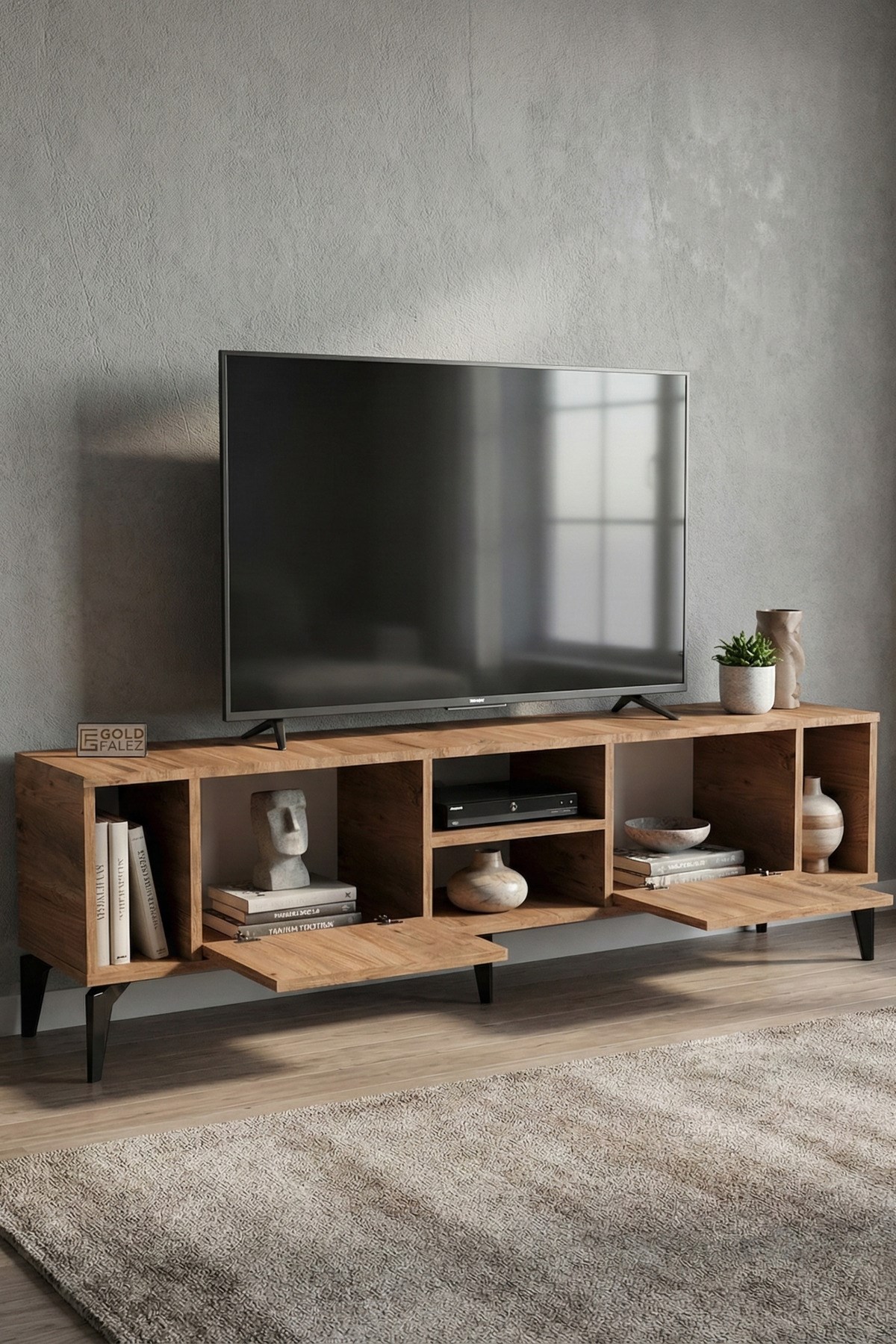 Linya TV Sehpası Çok Renkli 160x35 cm