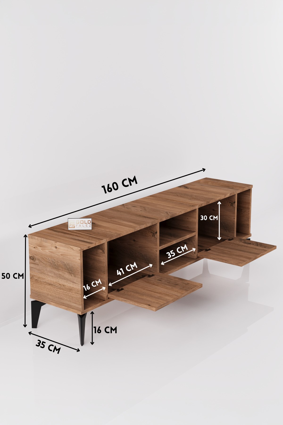 Linya TV Sehpası Çok Renkli 160x35 cm
