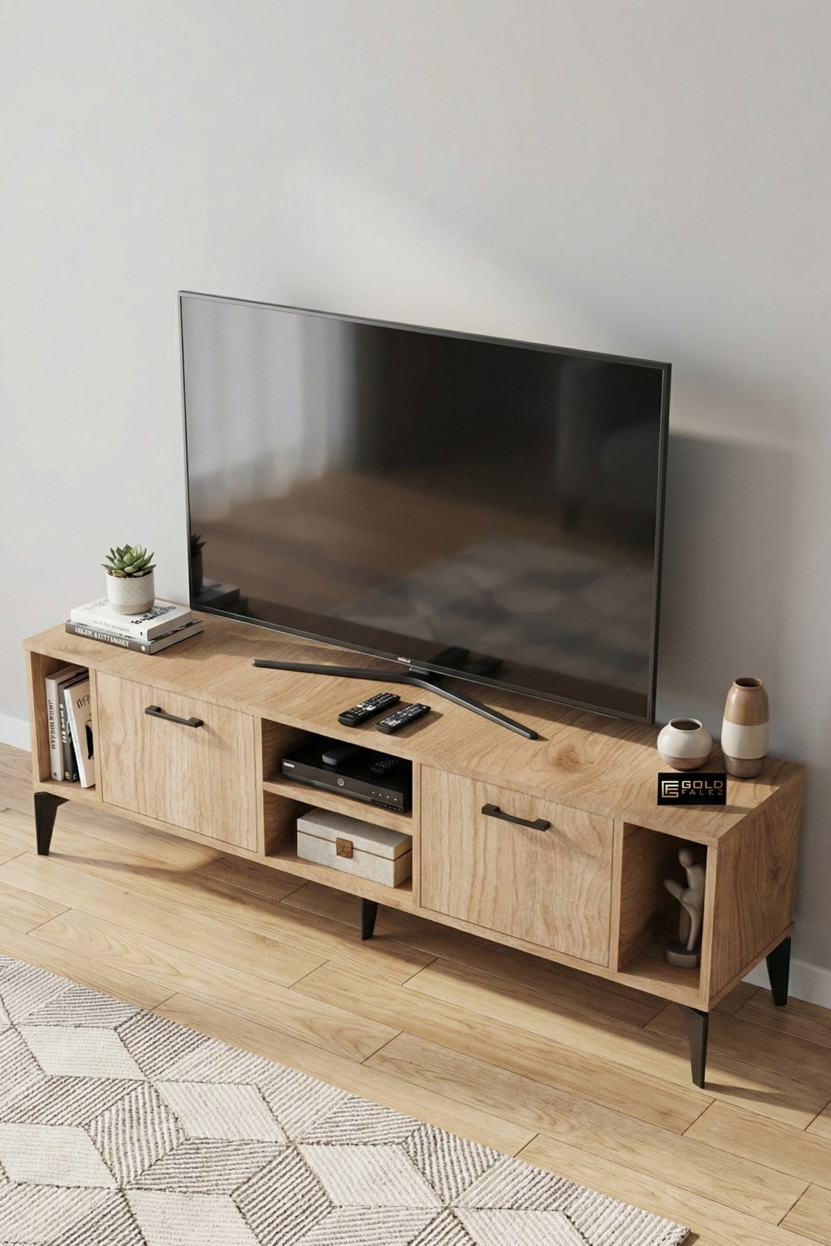 Linya TV Sehpası Suntalam Bej 160x35 cm