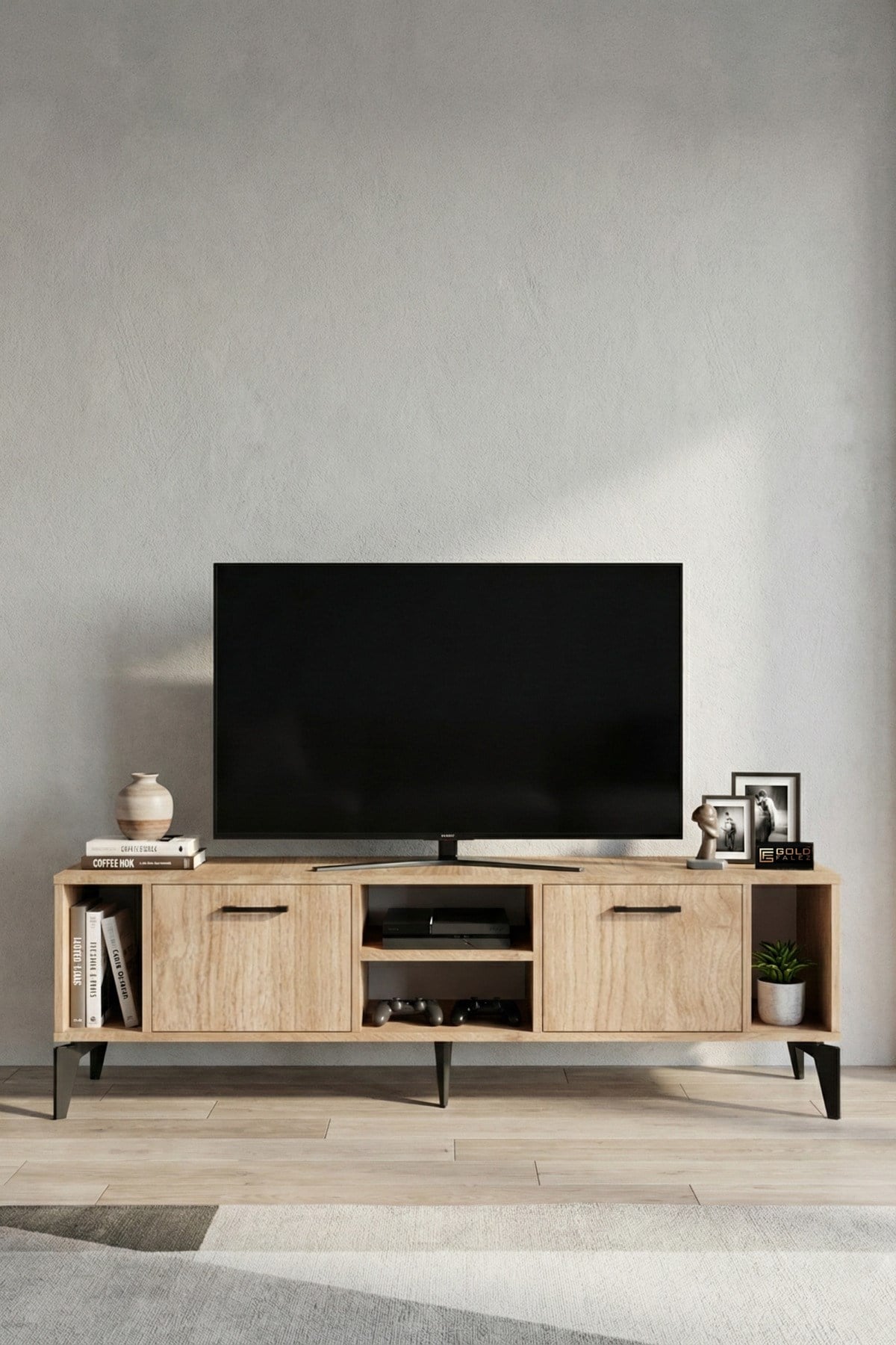 Linya TV Sehpası Suntalam Bej 160x35 cm