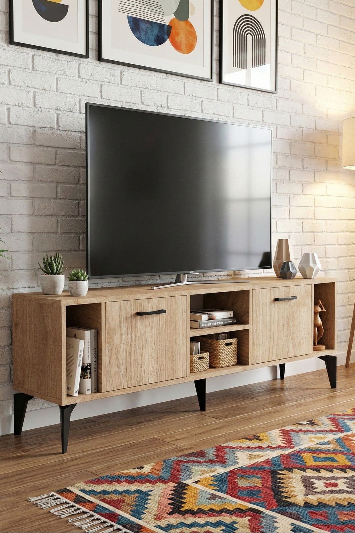 Linya TV Sehpası Suntalam Bej 160x35 cm