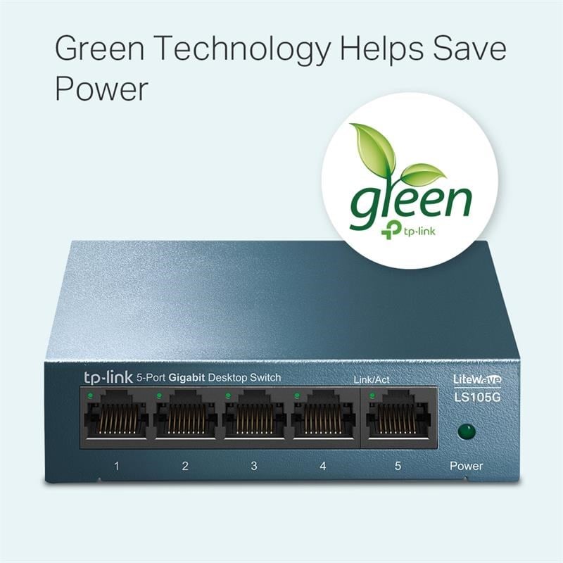 LS105G 5 PORT GIGABIT METAL KASA SWITCH