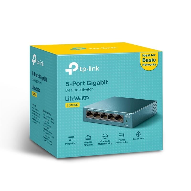 LS105G 5 PORT GIGABIT METAL KASA SWITCH
