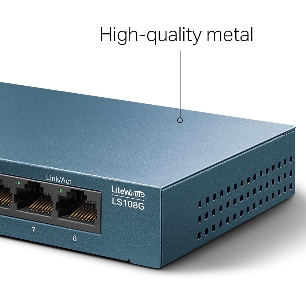 LS108G 8 PORT GIGABIT METAL KASA SWITCH