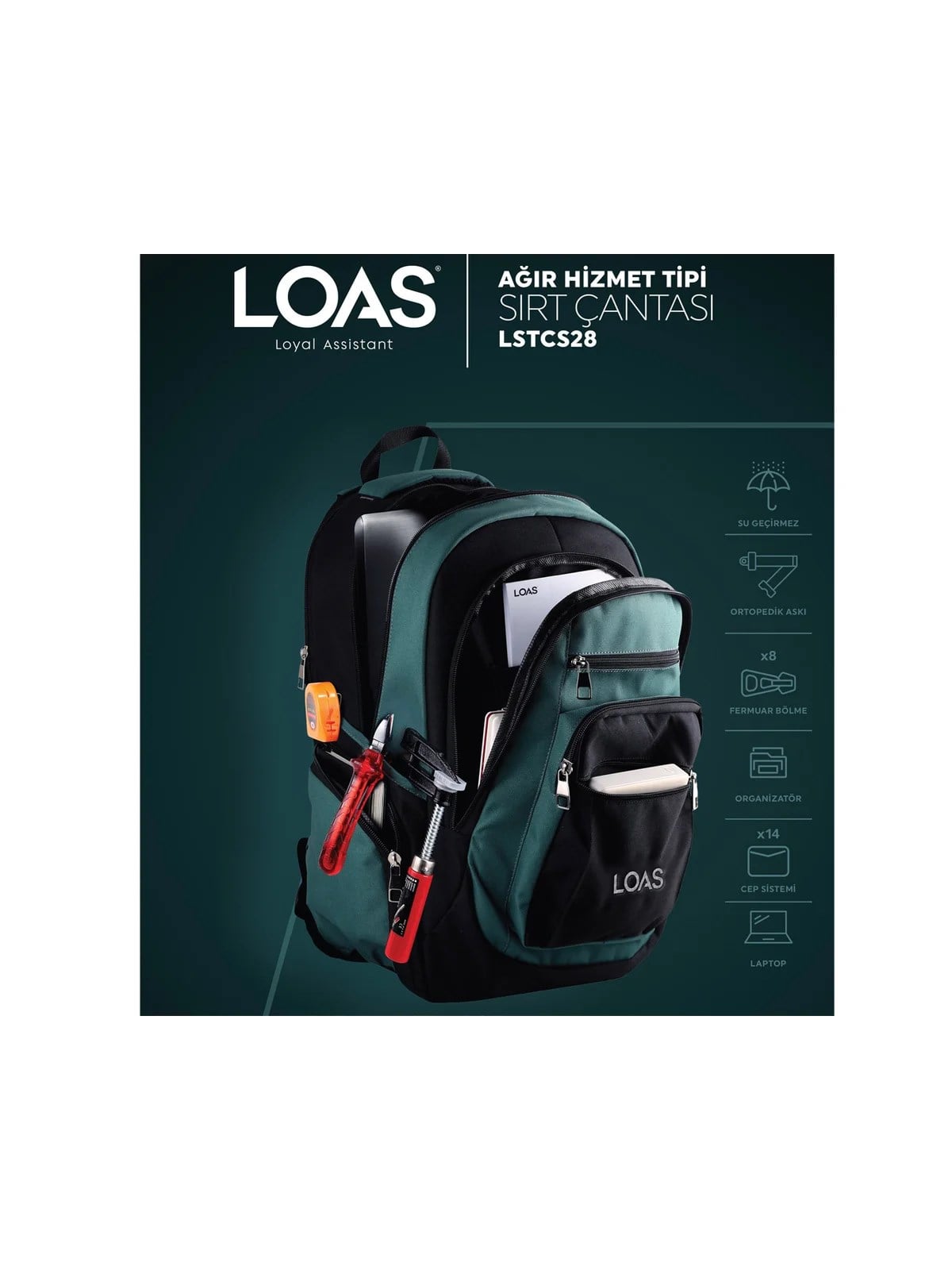 LSTCS28 LOAS Ağır Tipi Sırt Çantası