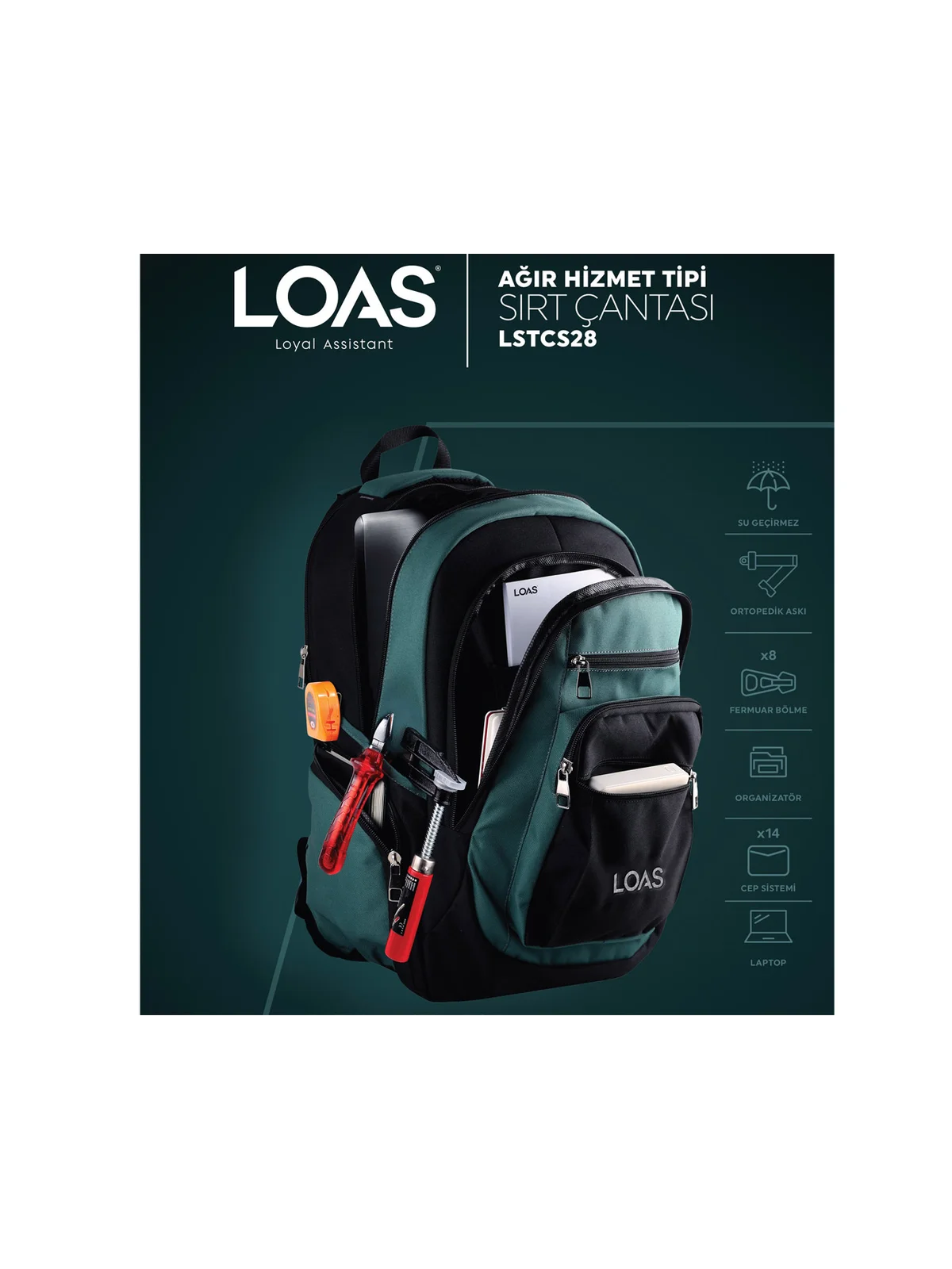 LSTCS28 LOAS Ağır Tipi Sırt Çantası