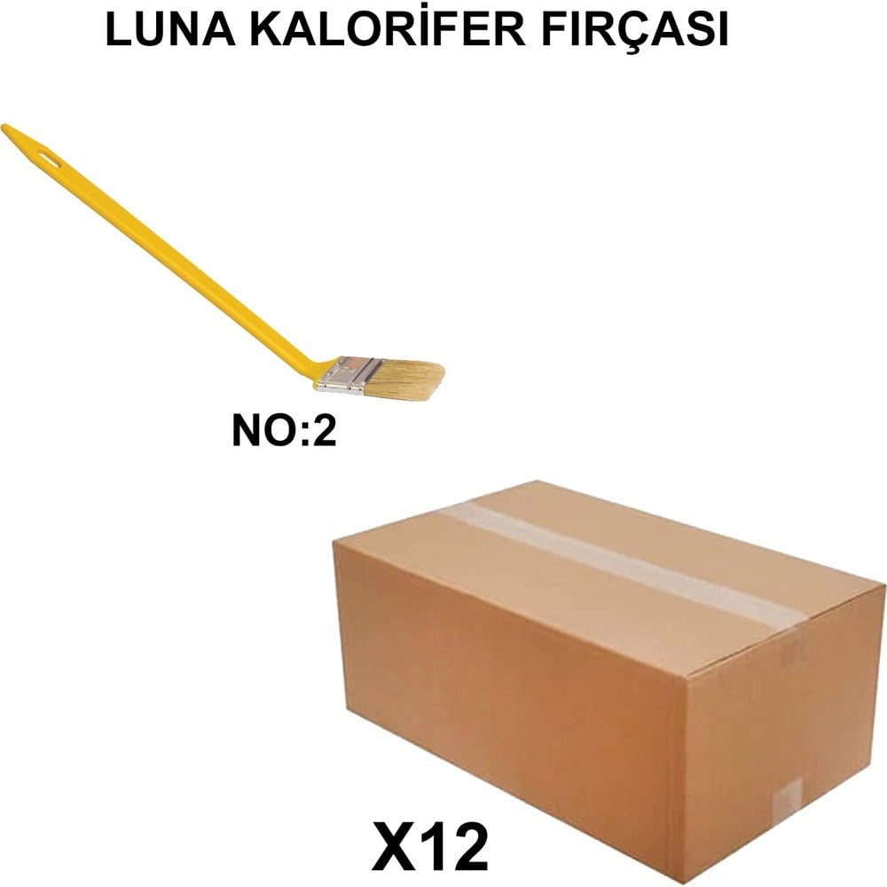 Luna Kalorifer Fırçası No 2, 12 Adet Toptan Paket