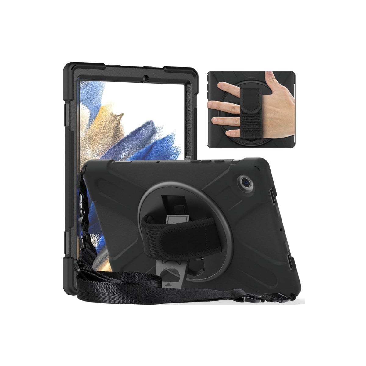 M10 FHD Plus X606F Kılıf Amazing Tablet Kapak - Siyah