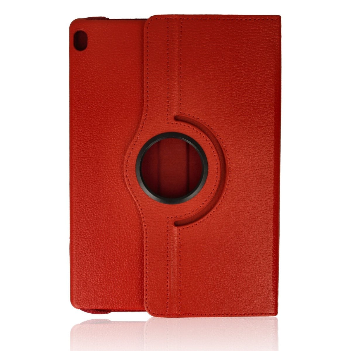 M10 X505F Kılıf 360 Tablet Deri Kılıf - Kırmızı