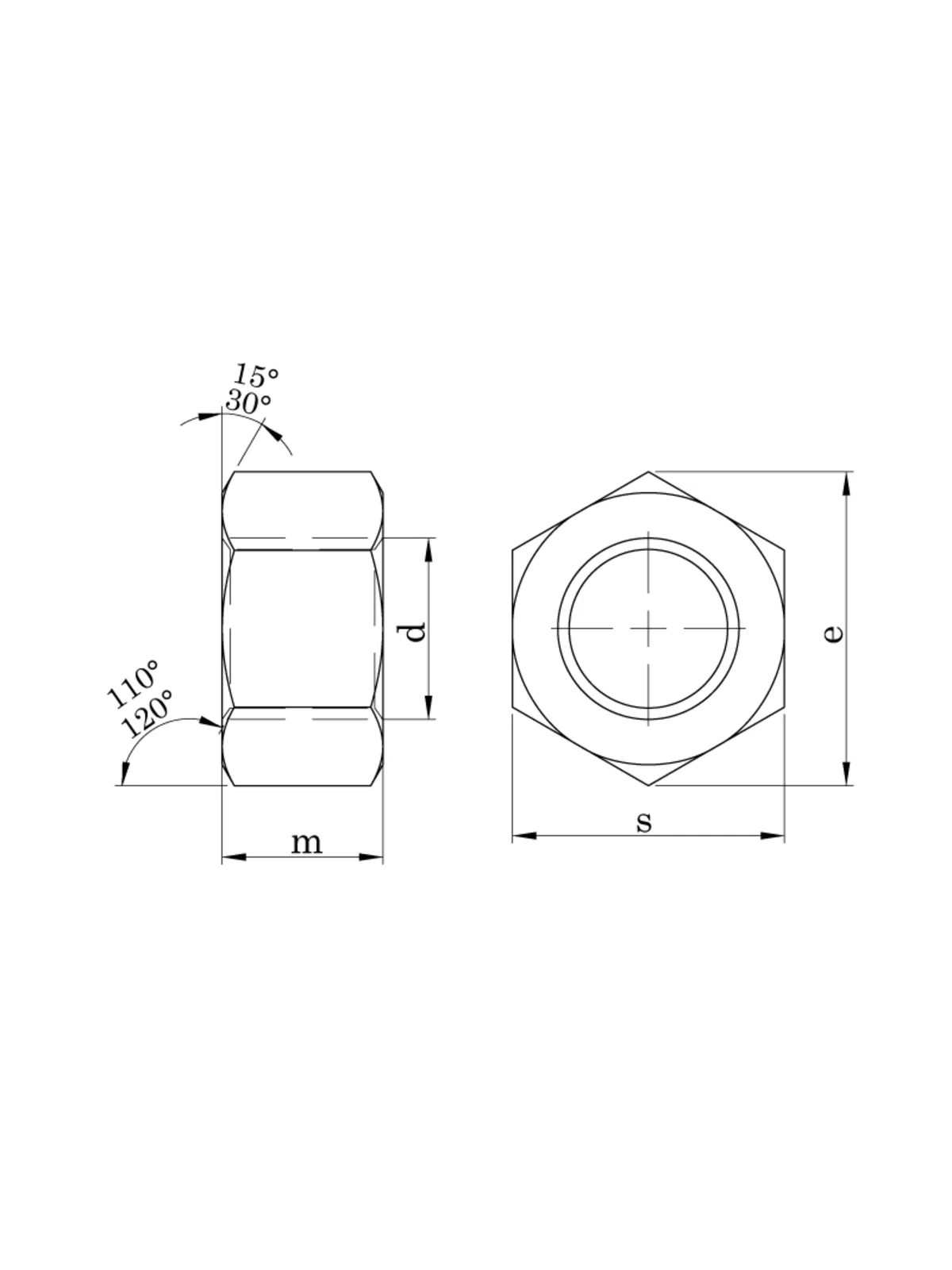 M16 Inox Altıköşe Somun DIN 934