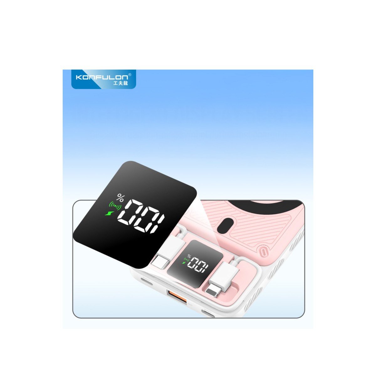 M25W 10.000 mAh 20W PD Magsafe Powerbank - Pembe