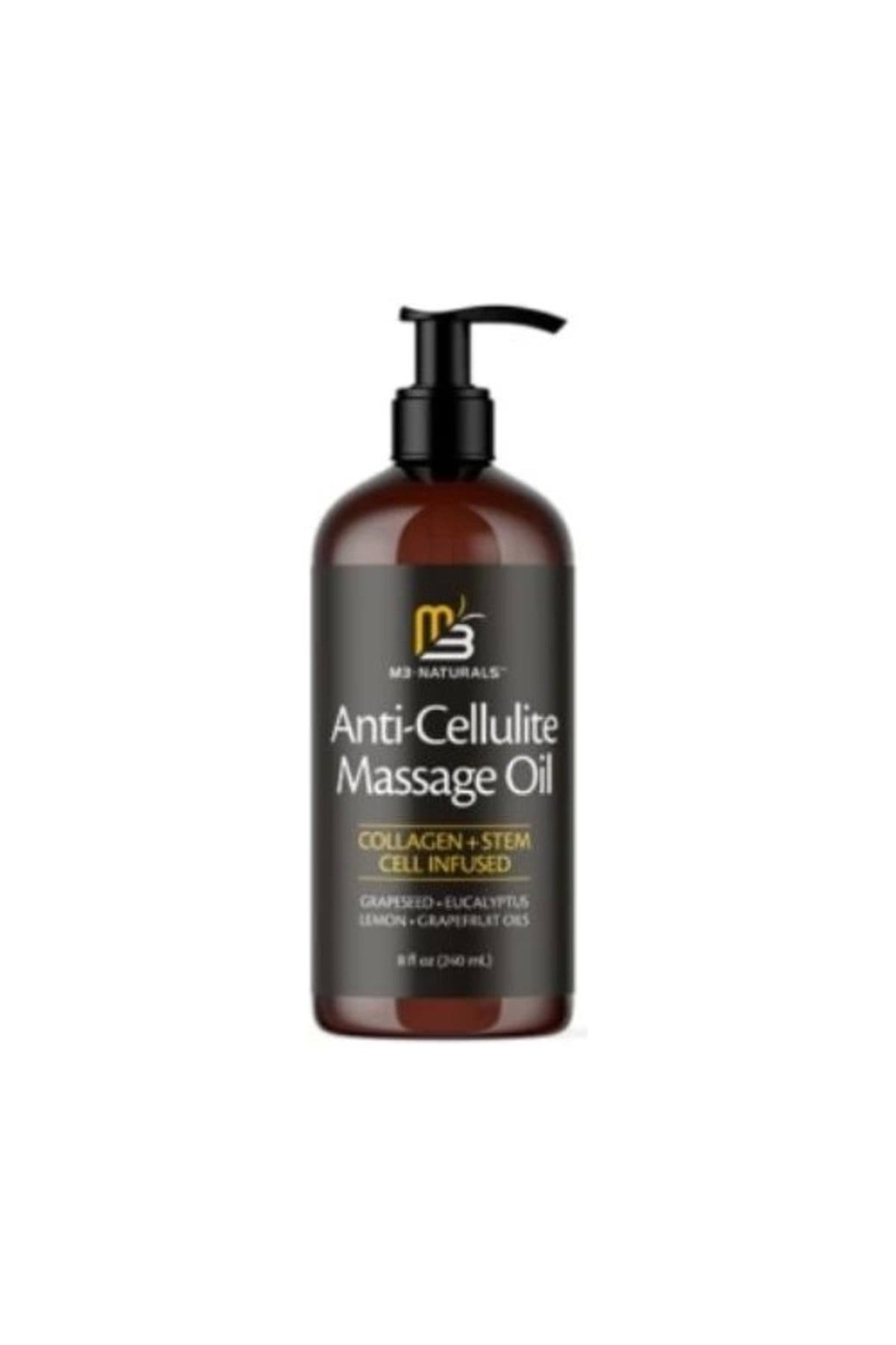 M3 Naturals Aaimox Kolajen Ve Kök Hücre Içeren Anti Selülit Masaj Yağı-Anti Cellulite Massage Oil