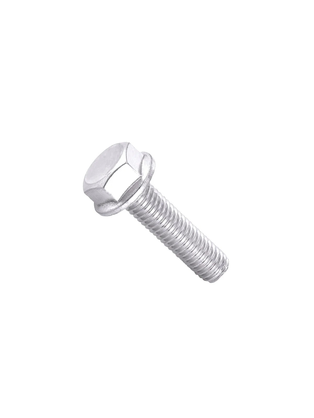 M8x30 Flanşlı Çelik Cıvata Beyaz DIN 6921
