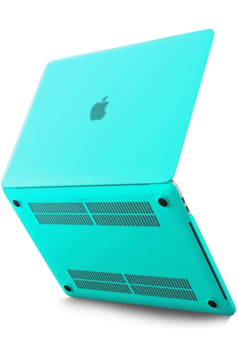 Macbook Pro 13 2021 Macbook Buzlu Kapak - Yeşil