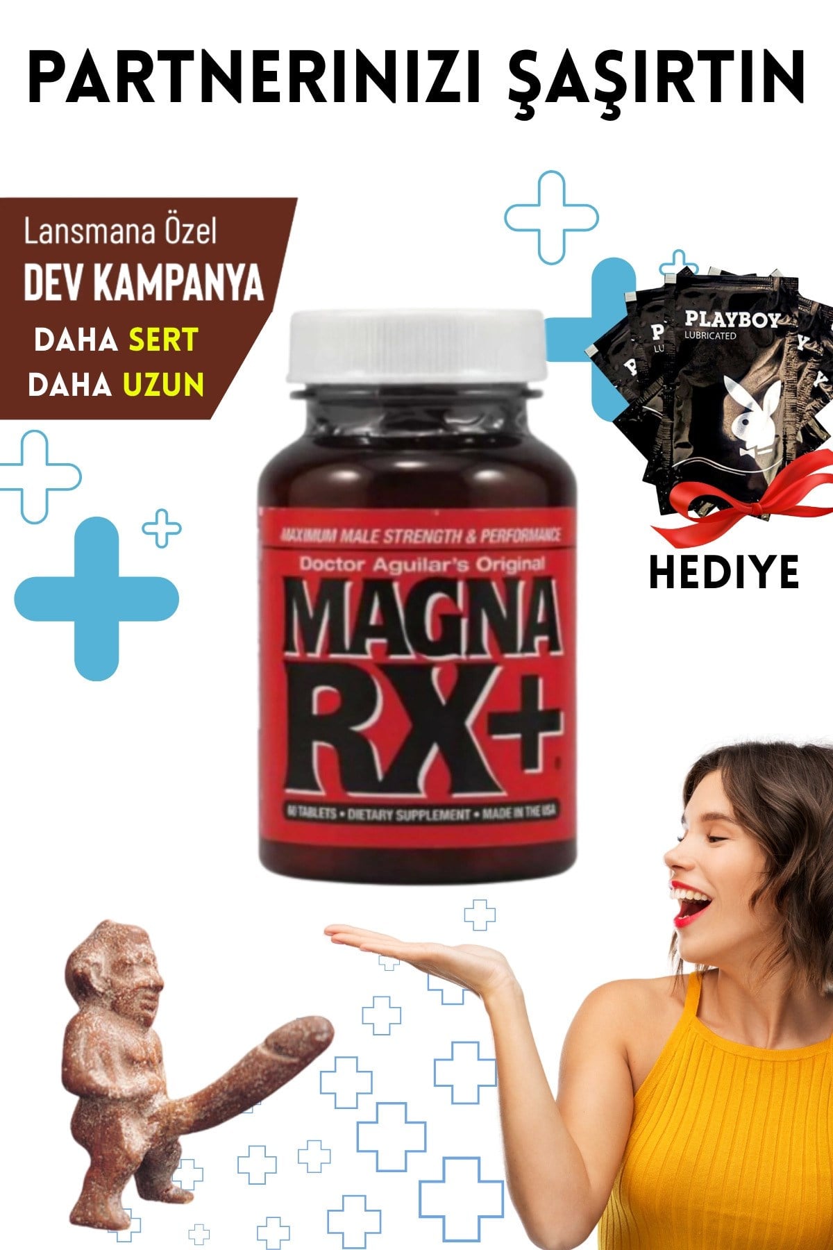 Magna Rx Xxl Erkeklere Özel Bölge Destekleyici Set