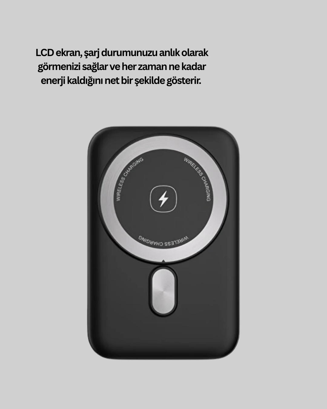 MagSafe Uyumlu Kablosuz Powerbank Taşınabilir Hızlı Şarj Yeni Nesil