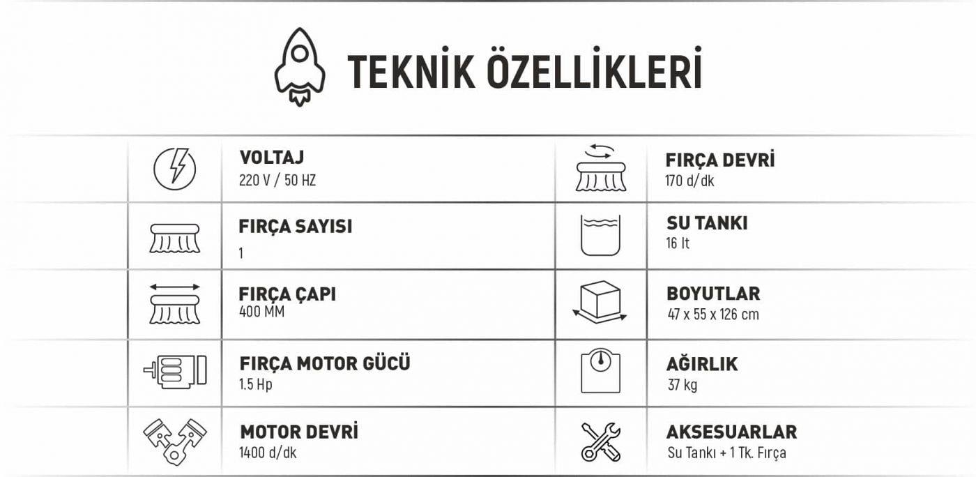 Manuel Halı Yıkama, Zemin Fırçalama ve Cilalama Makinası