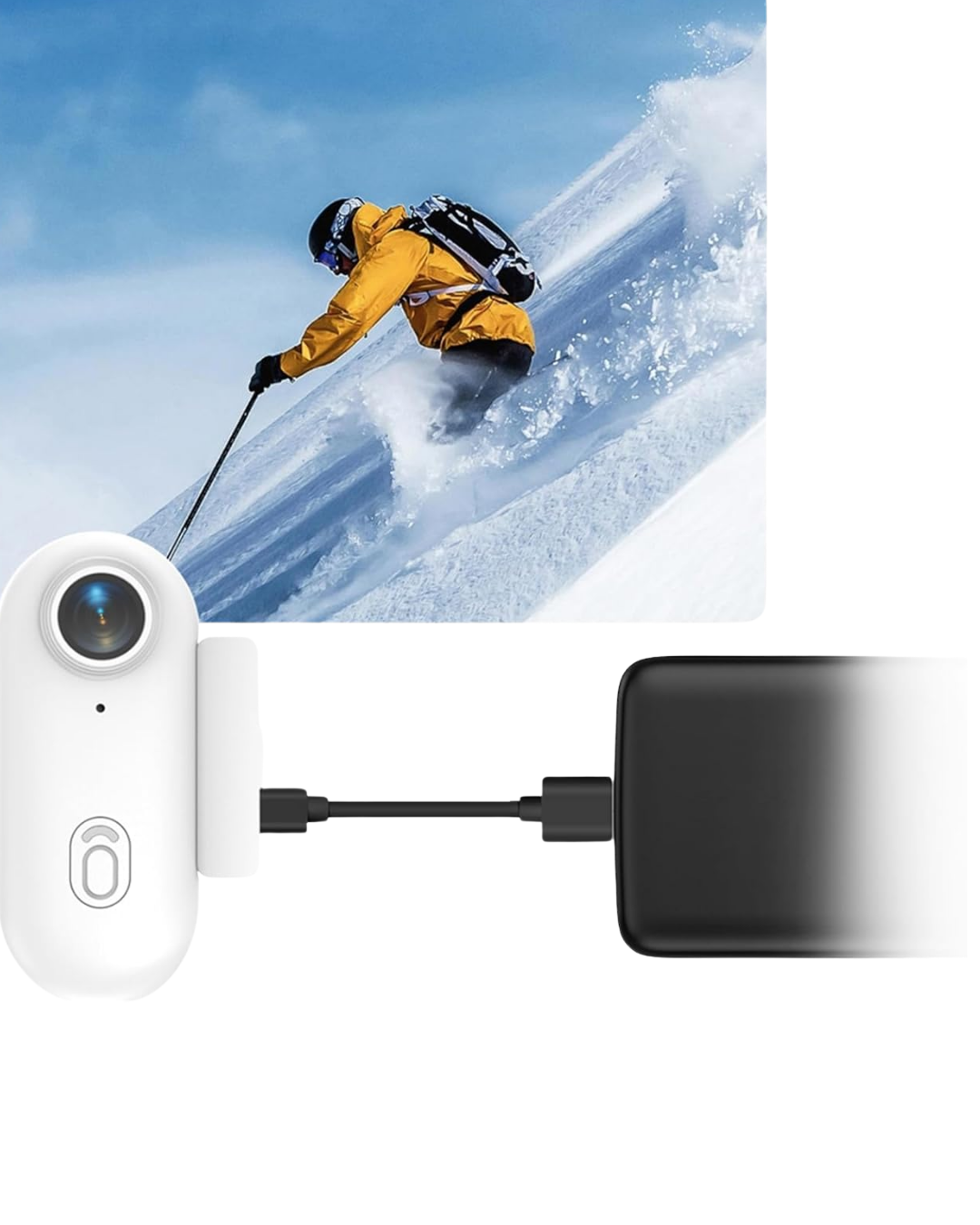 Manyetik Sabitlemeli 4K Spor Kamera Geniş Açı Lens ve Mobil Bağlantı Özellikli