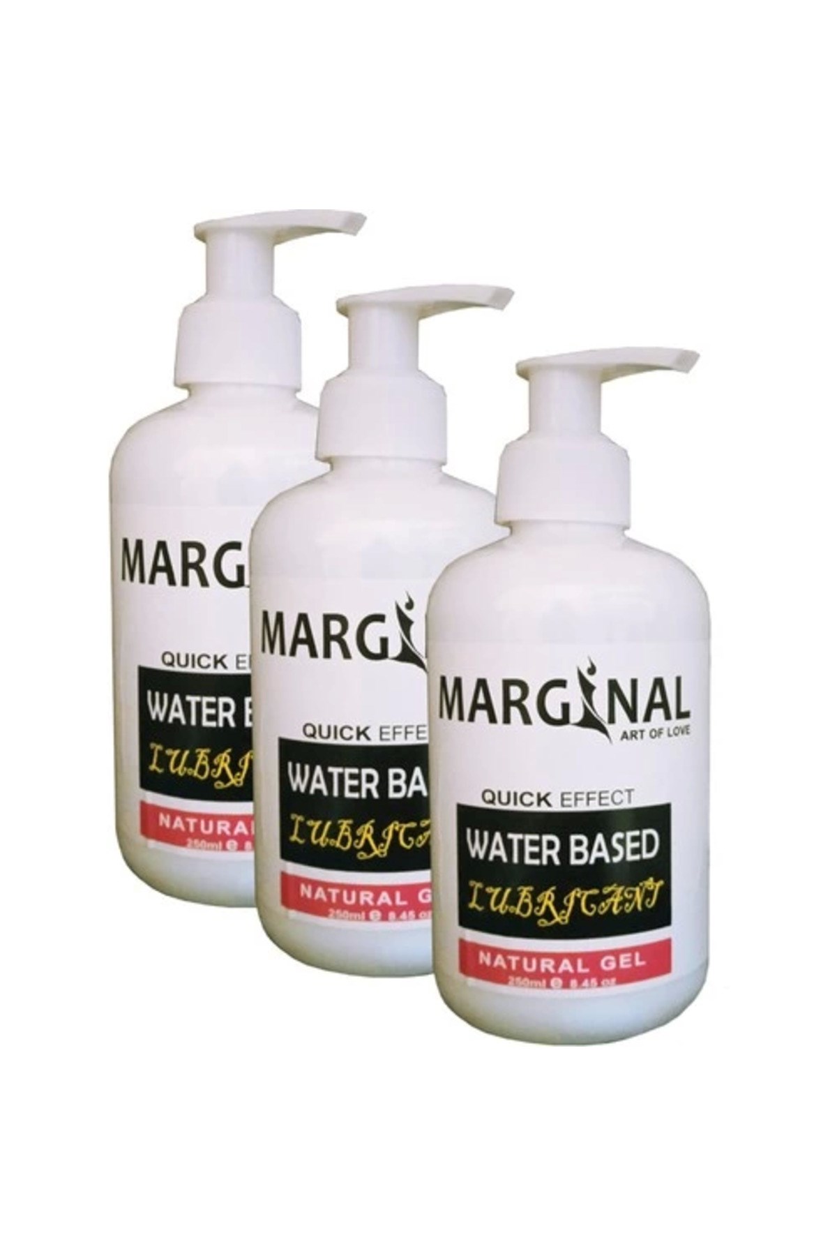 Marginal Water Based Lubricant Gel 250 Ml Jel 3'Lü