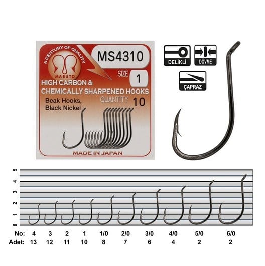 Maruto MS4310 BN Olta İğnesi - NO-5-0