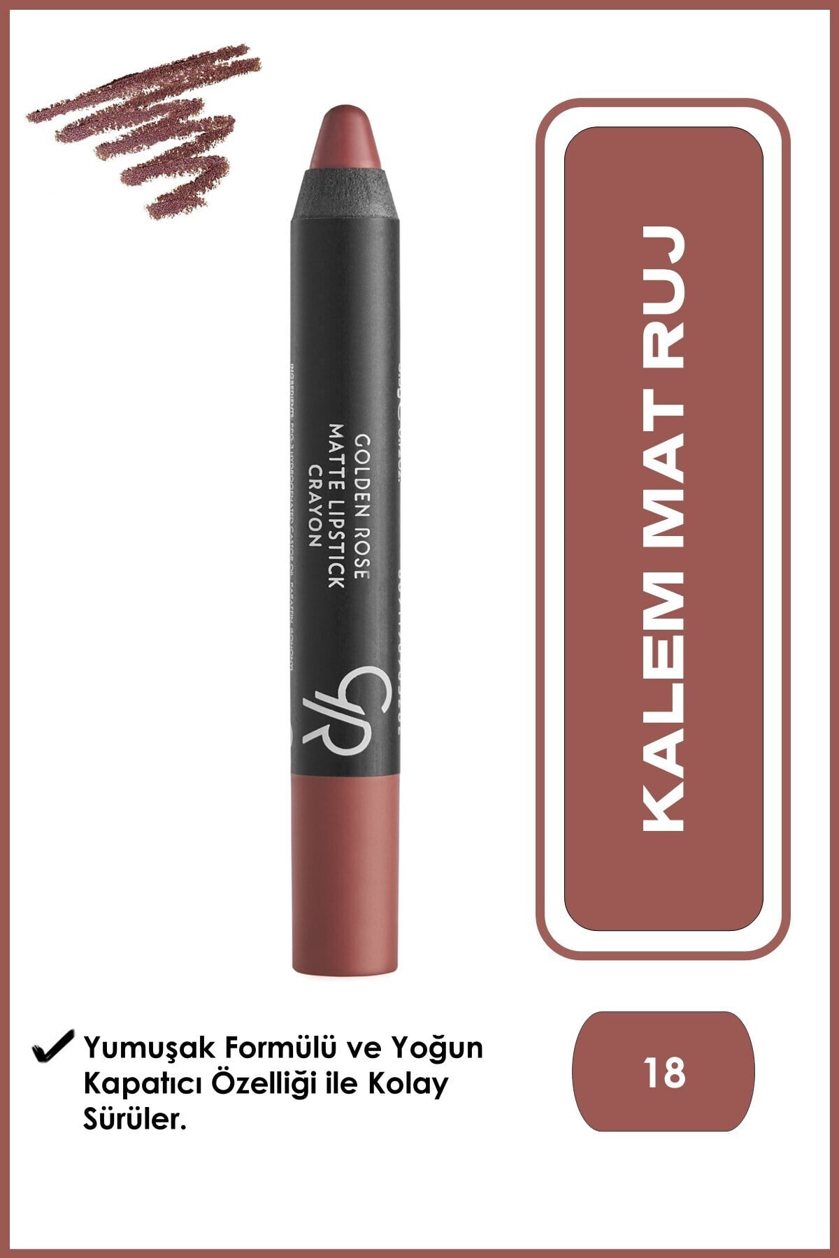 Mat Kalem Ruj - Matte Lipstick Crayon