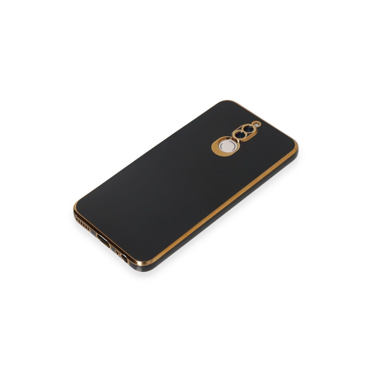 Mate 10 Lite Kılıf Volet Silikon - Siyah