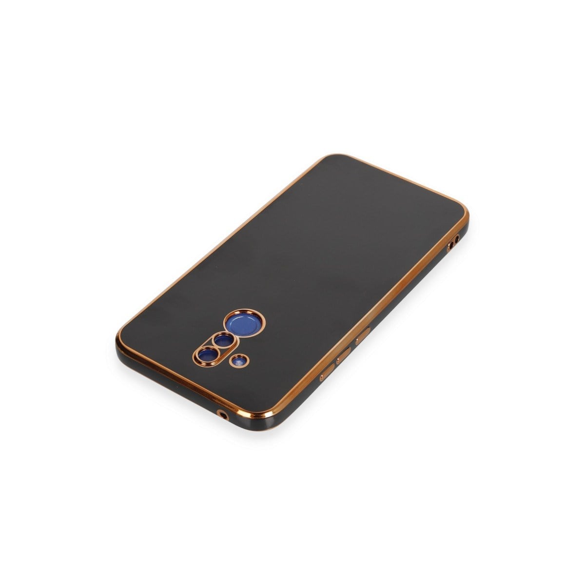 Mate 20 Lite Kılıf Volet Silikon - Siyah