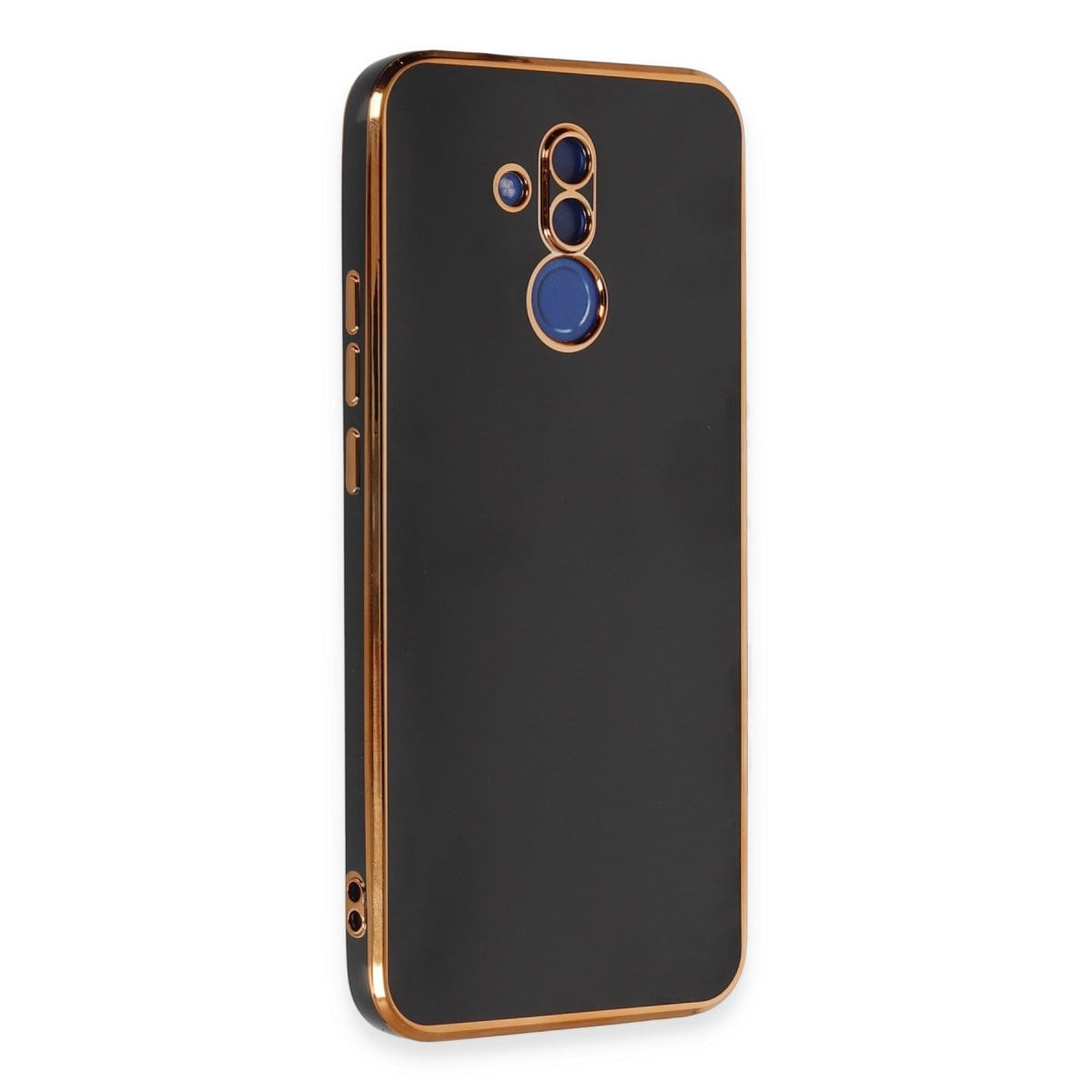 Mate 20 Lite Kılıf Volet Silikon - Siyah