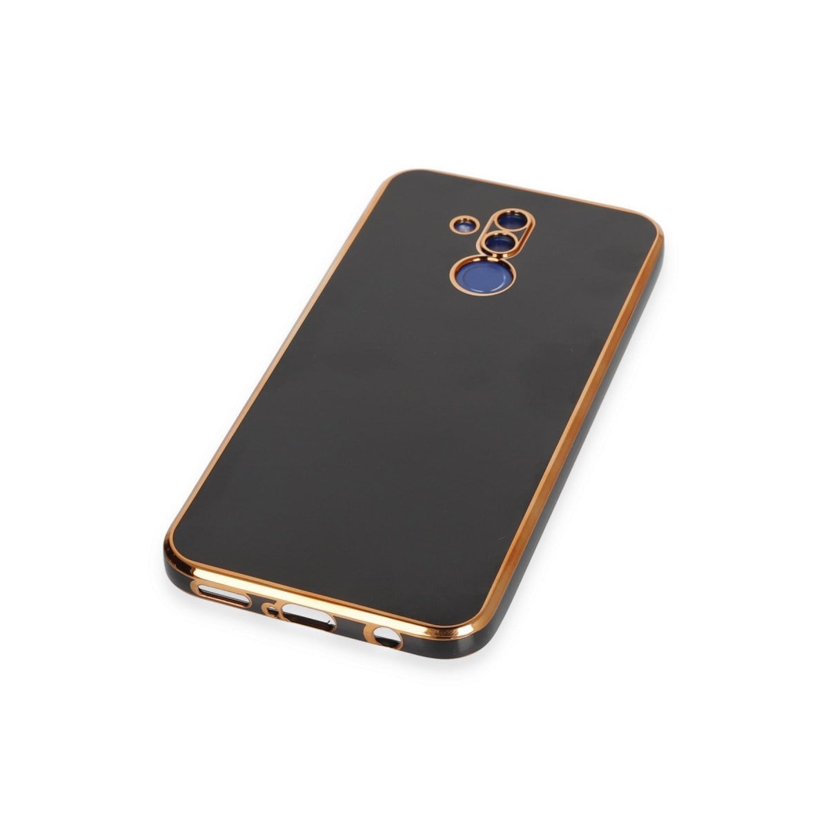 Mate 20 Lite Kılıf Volet Silikon - Siyah