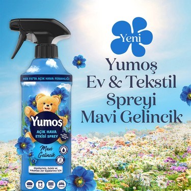 Mavi Gelincik Kokulu Giysi Spreyi 430 ml Yıkanması Zor Eşyalar İçin