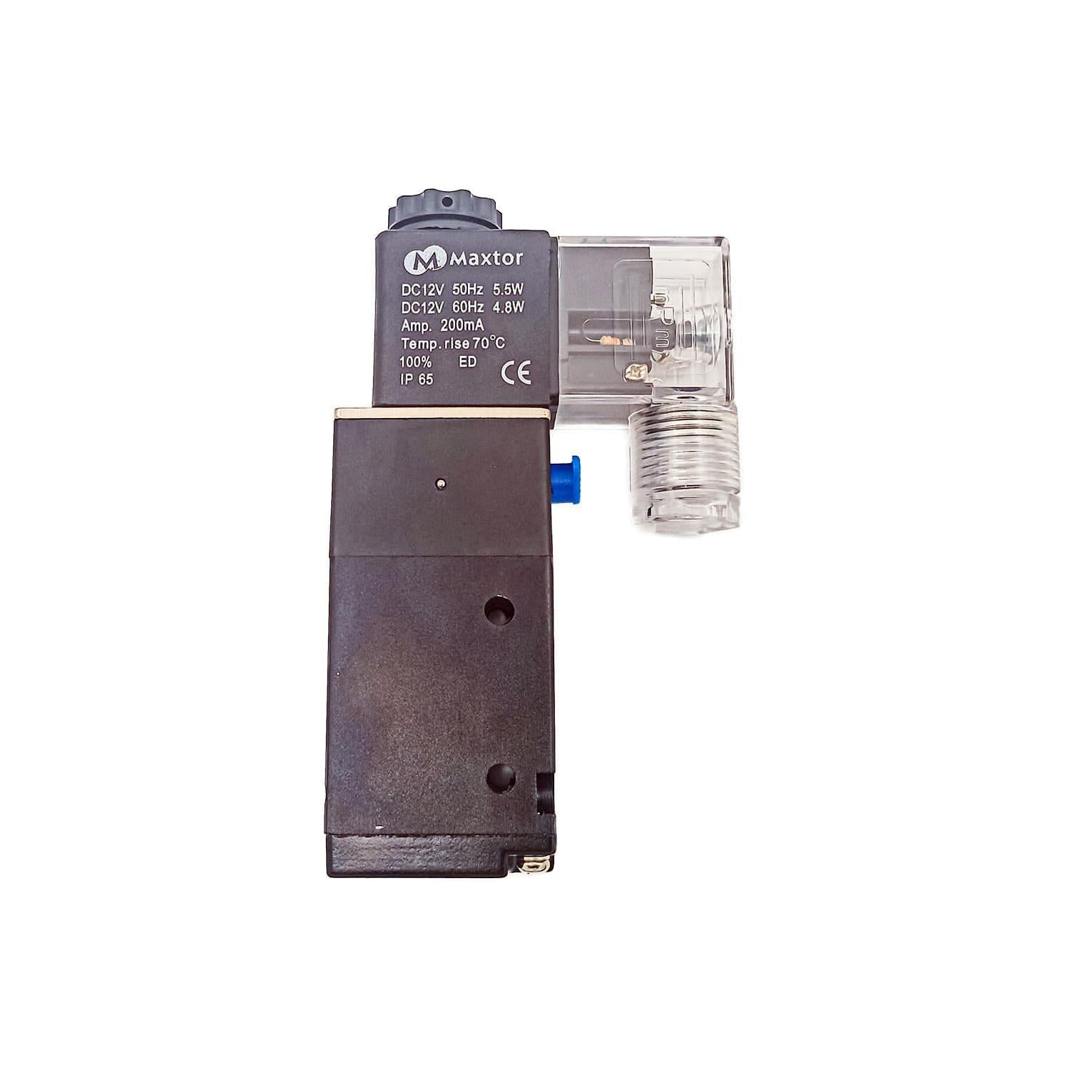 Maxtor Tek Bobin Valf 3V210-08 1/4 3/2 DC 12V (Oto Air Valfi)