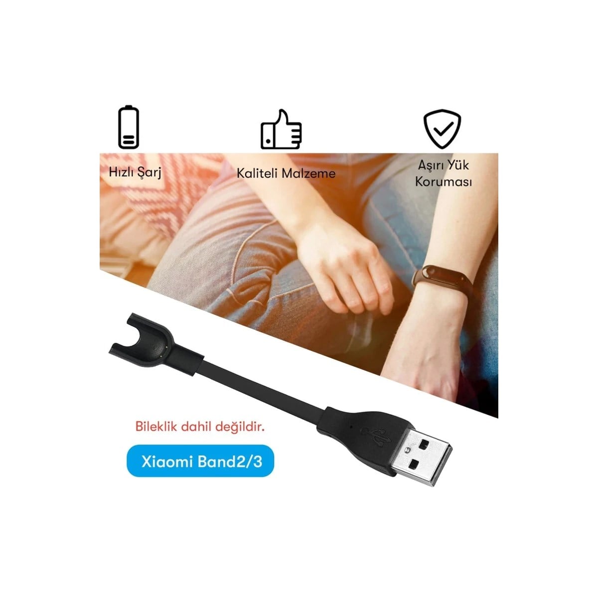 MC03 Şarj Adaptörü Xiaomi Mi Band 2/3