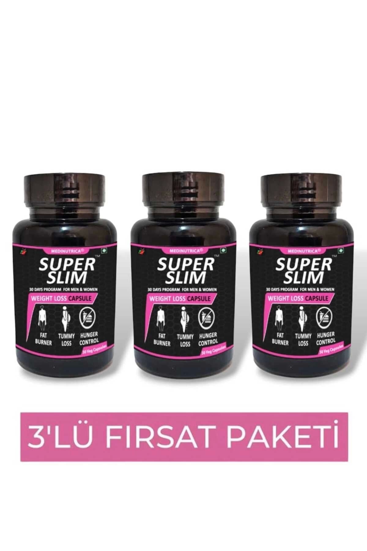 Medinutrica Super Slim Bölgesel Şekillendirici 30'lu Destekleyici X 3 Adet