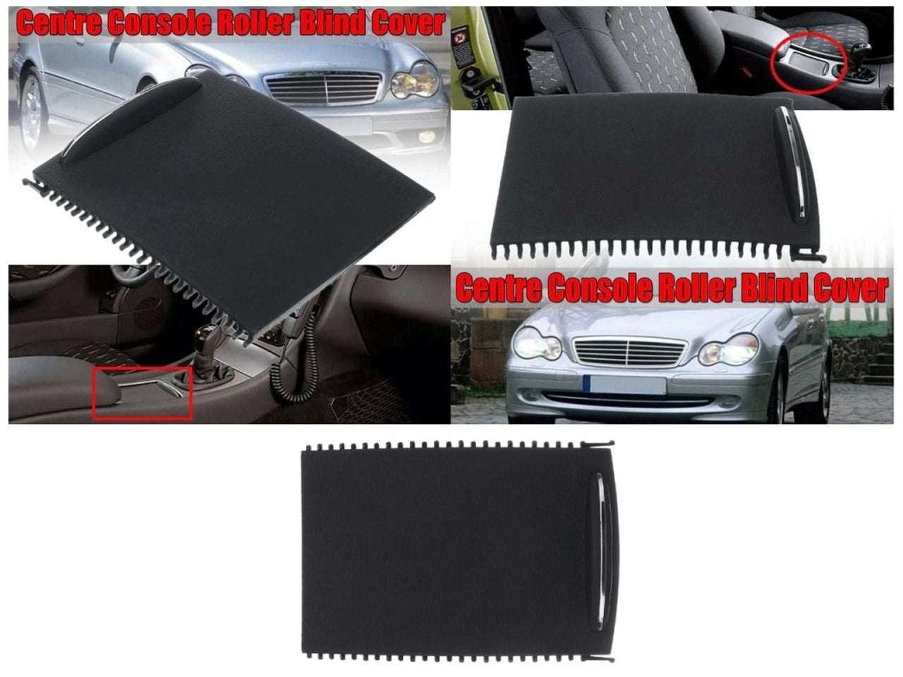 MERCEDES W203, CL203, 2000-2007 ORTA KONSOL SÜRGÜSÜ-SİYAH M7930 OEM: 2036800123