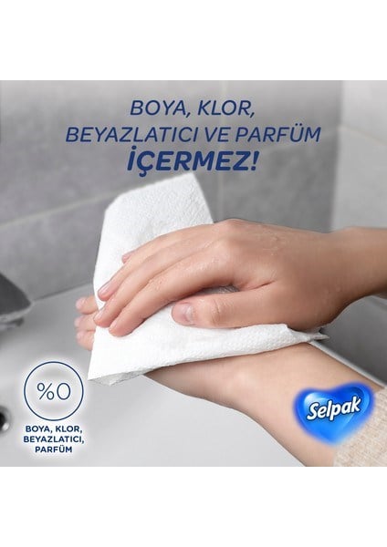 Mermer Desenli Kutulu El ve Yüz Havlusu 80 Yaprak