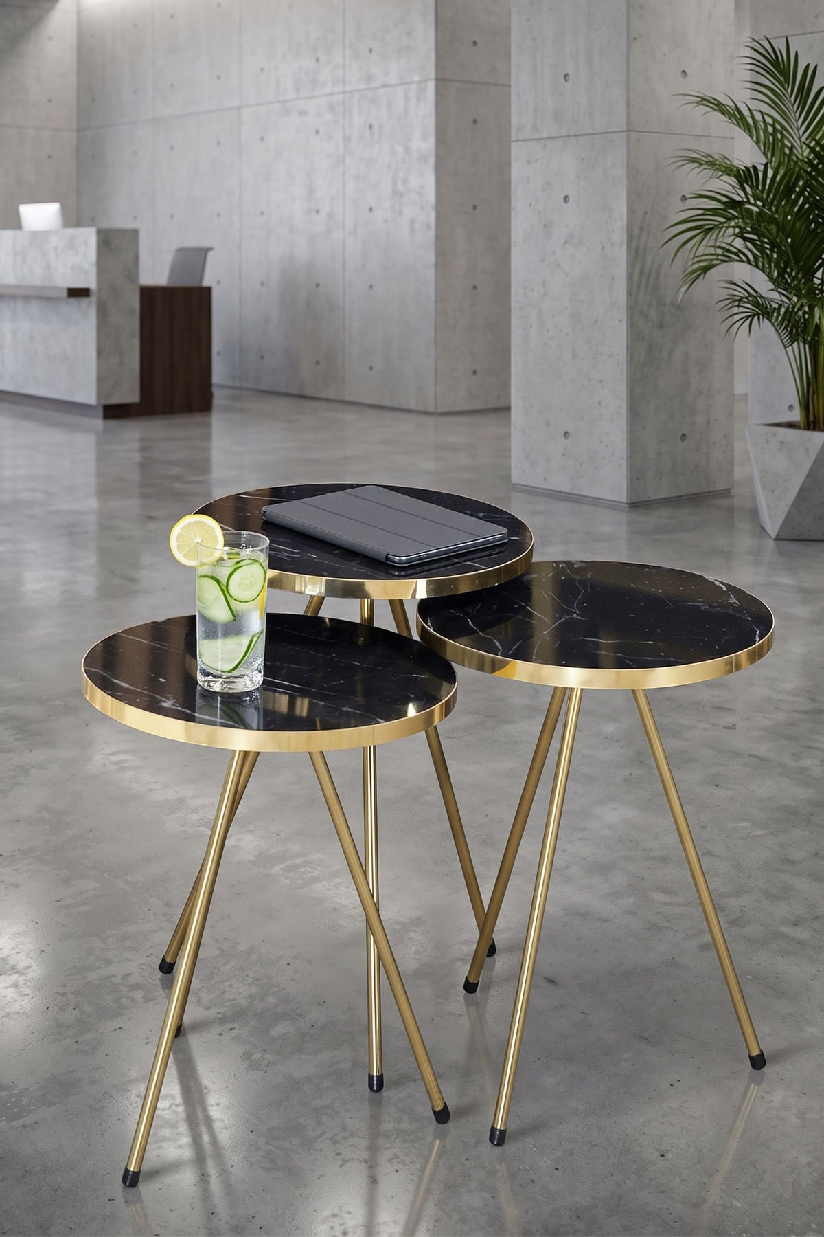 Metal Gold Zigon Siyah 3'lü