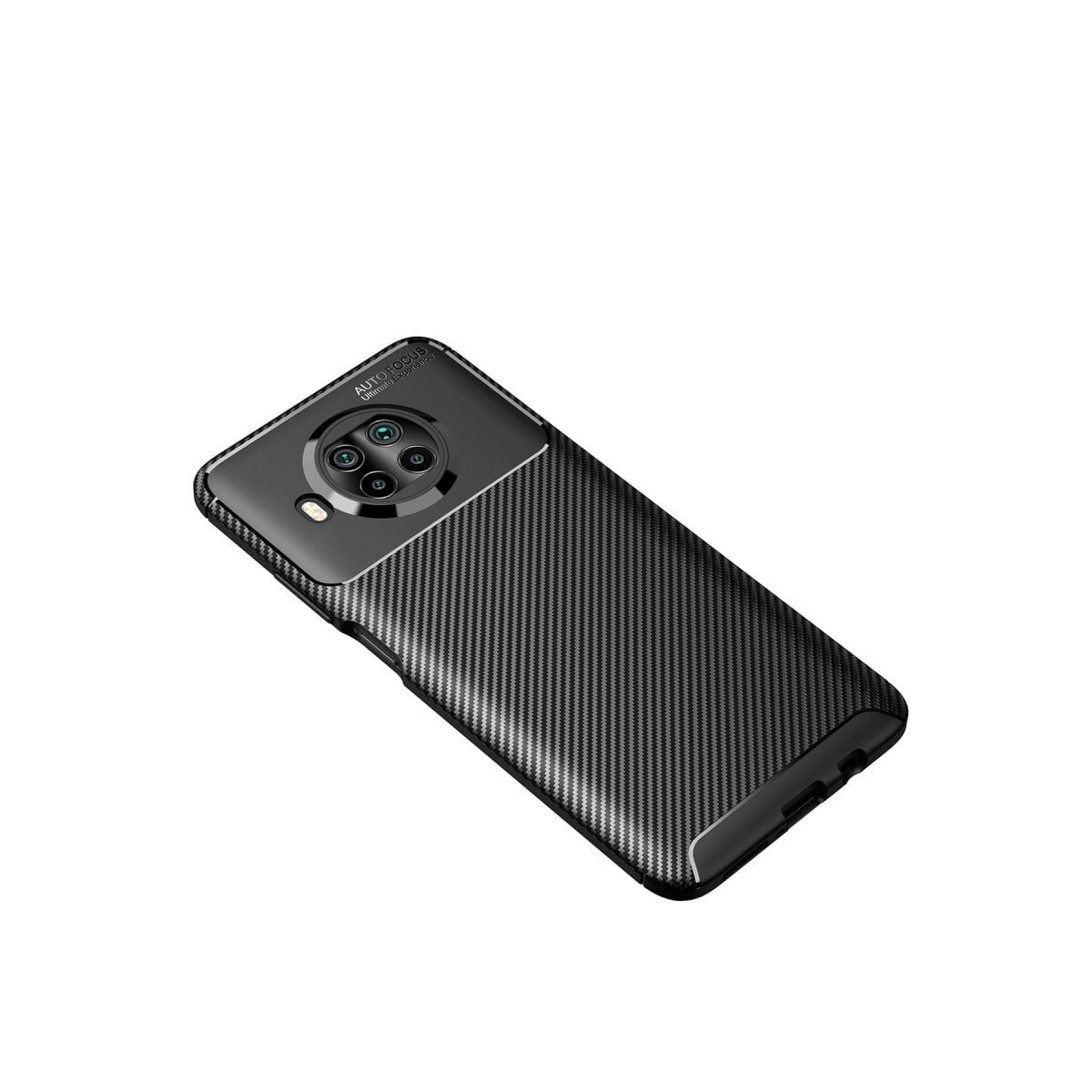 Mi 10T Lite Kılıf Auto Focus Karbon Kapak - Siyah