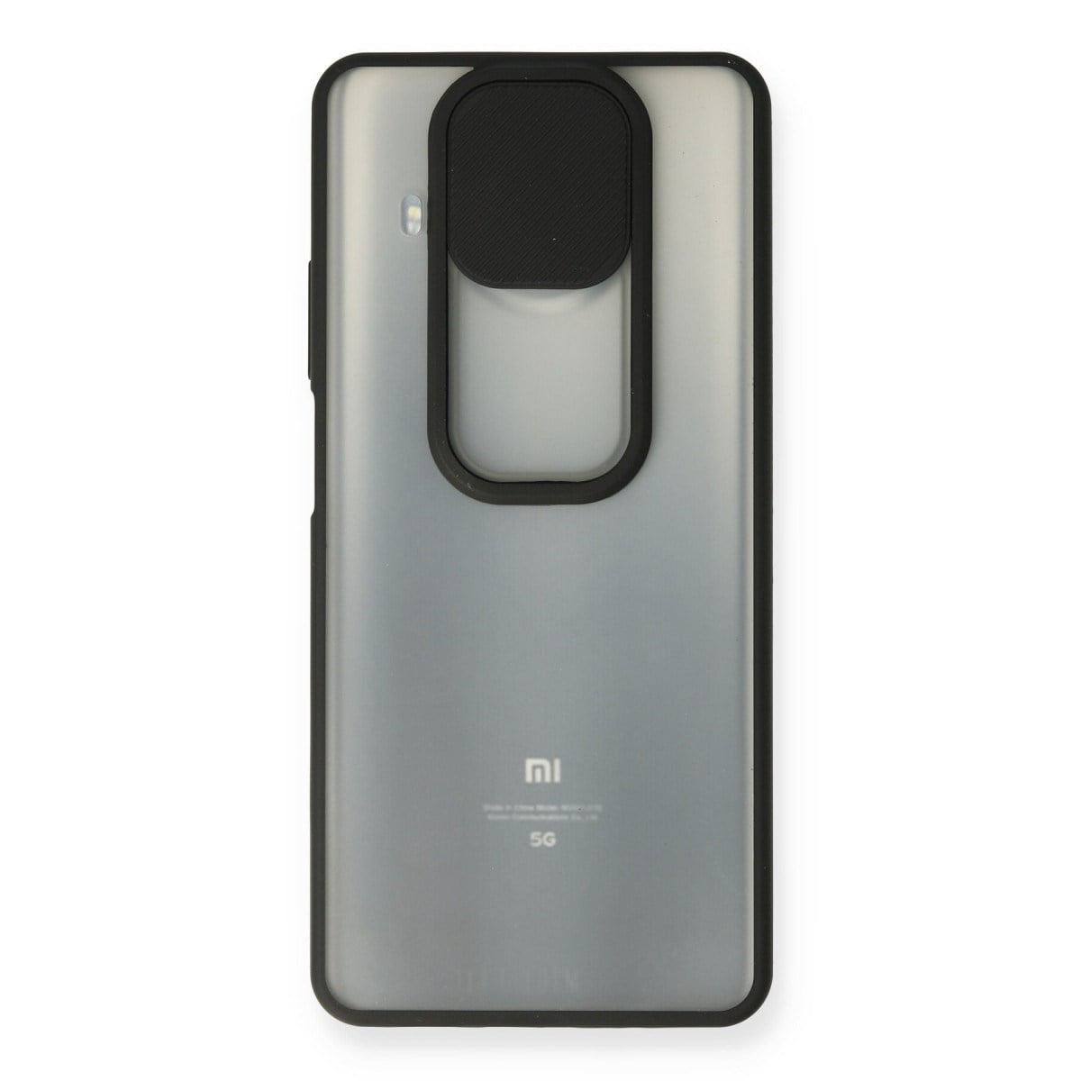 Mi 10T Lite Kılıf Palm Buzlu Kamera Sürgülü Silikon - Siyah