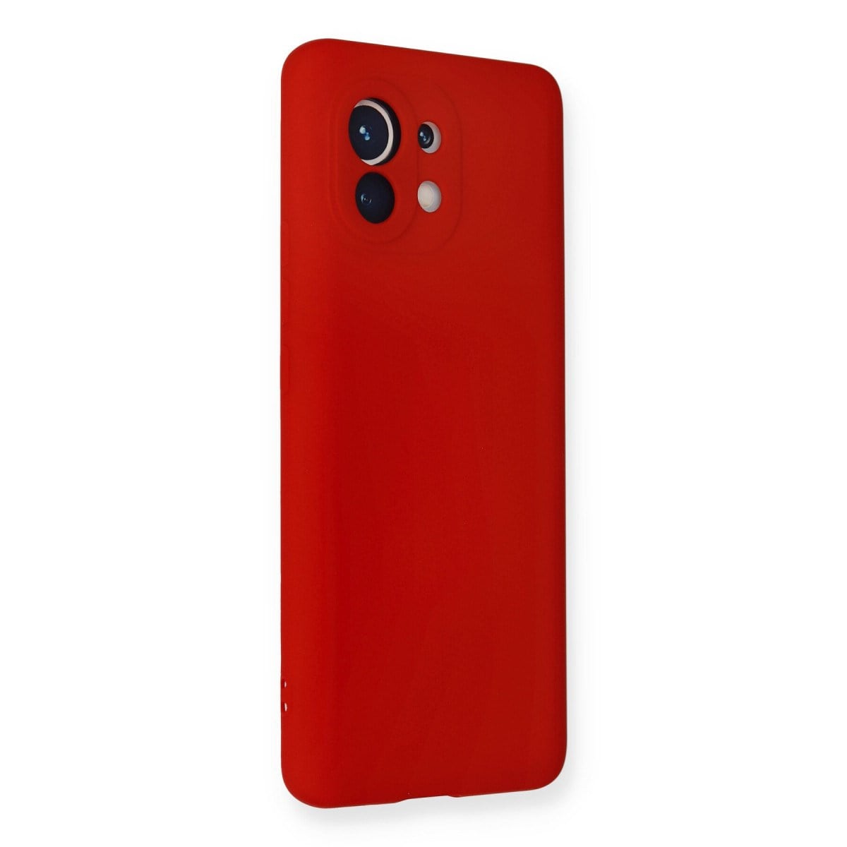 Mi 11 Kılıf Nano içi Kadife Silikon - Kırmızı