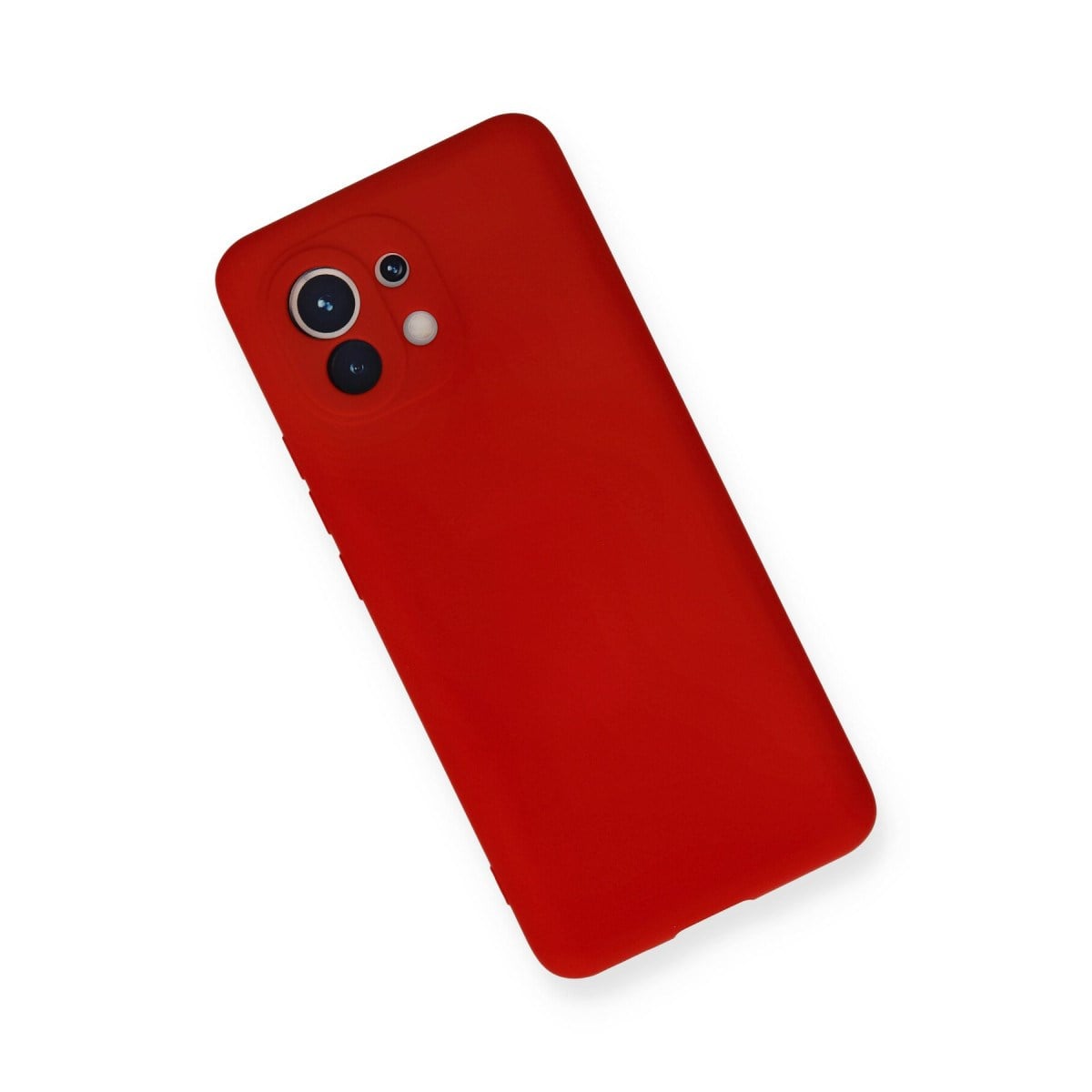 Mi 11 Kılıf Nano içi Kadife Silikon - Kırmızı