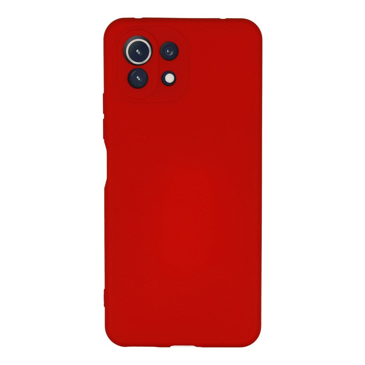 Mİ 11 Lite Kılıf Nano içi Kadife Silikon - Kırmızı
