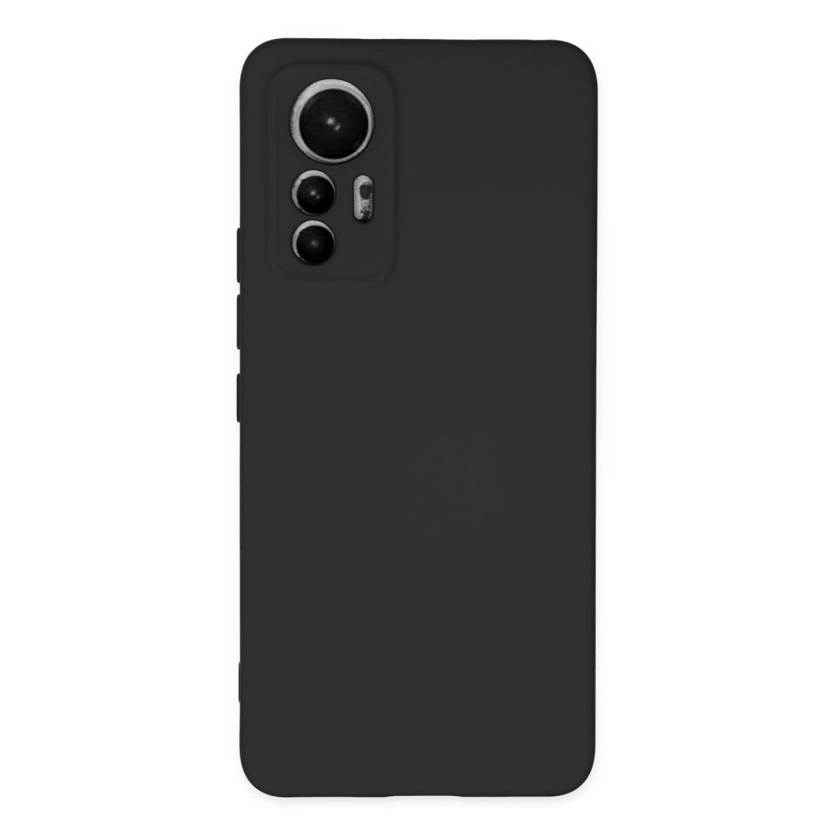 Mi 12 Lite Kılıf Nano içi Kadife Silikon - Siyah