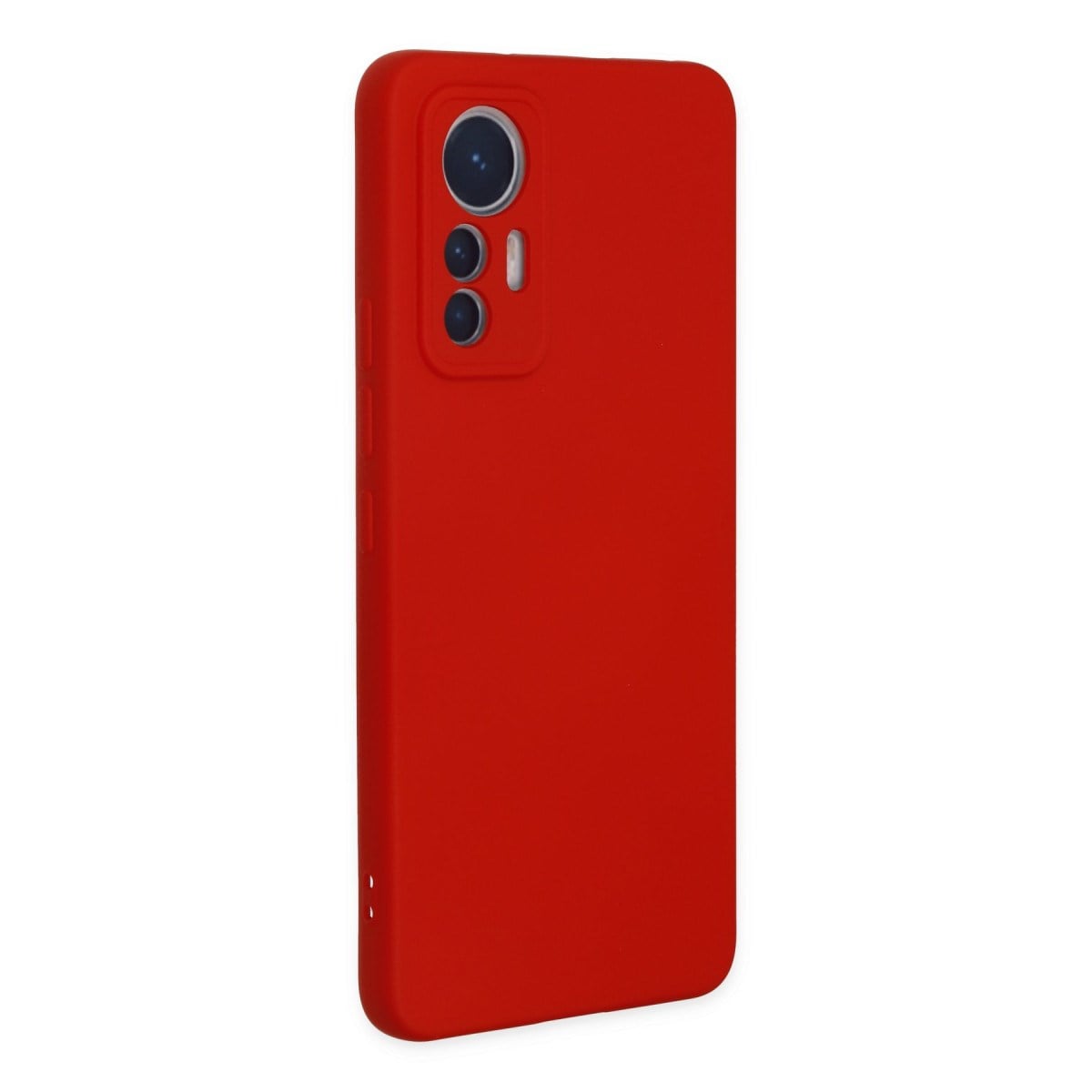 Mi 12 Lite Kılıf Nano içi Kadife Silikon - Kırmızı