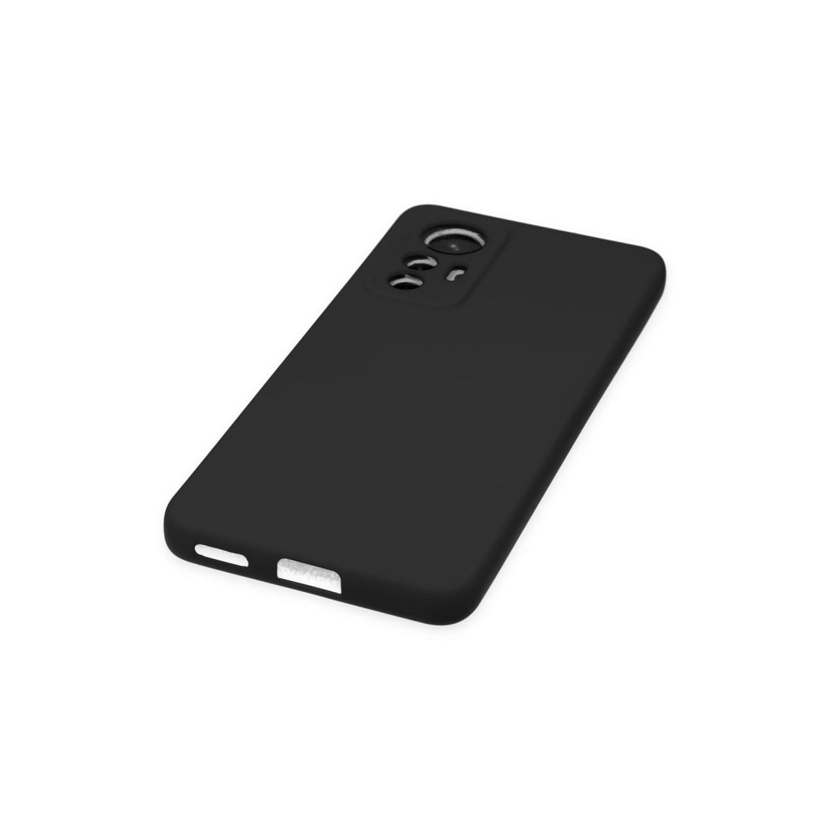 Mi 12 Lite Kılıf Nano içi Kadife Silikon - Siyah