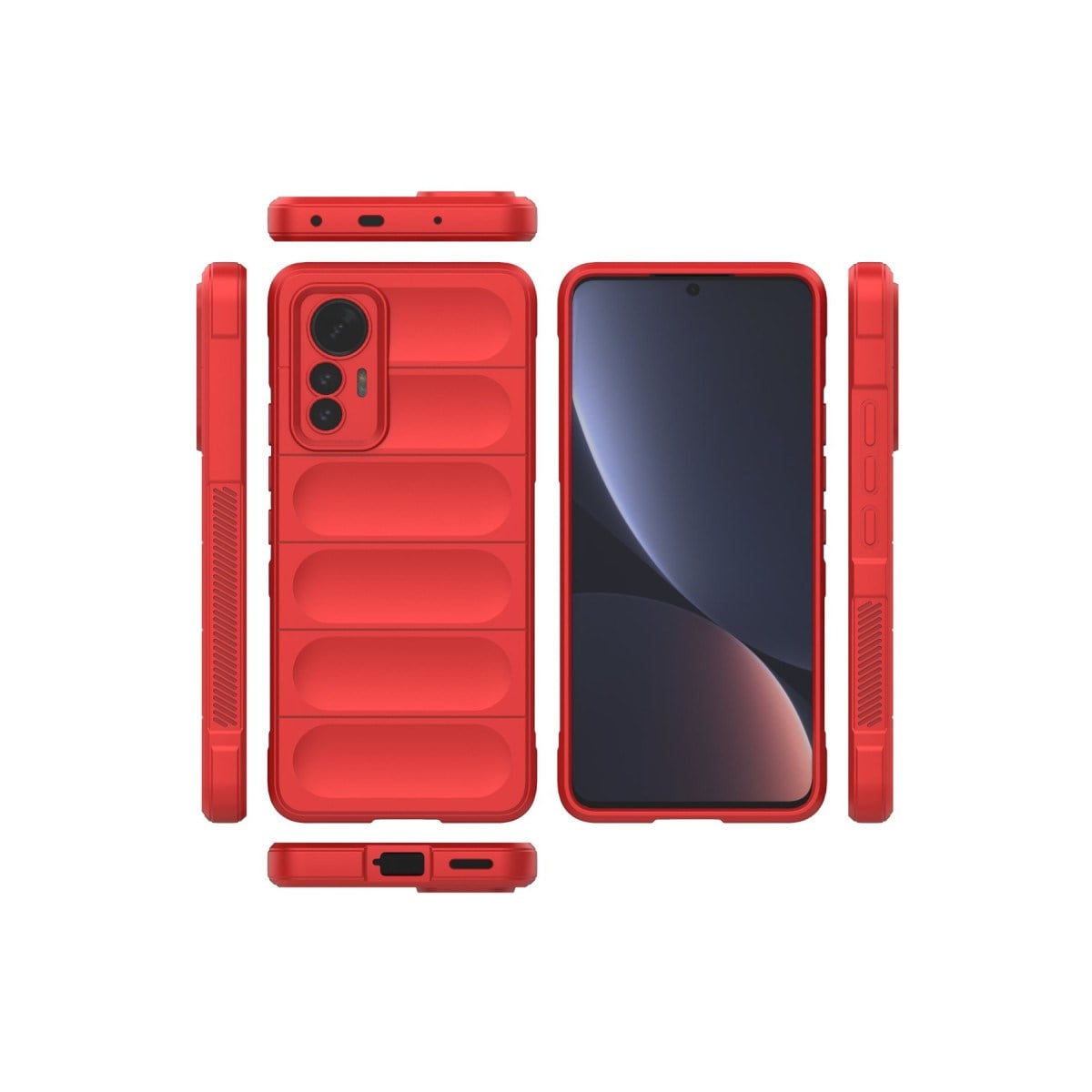 Mi 12 Lite Kılıf Optimum Silikon - Kırmızı