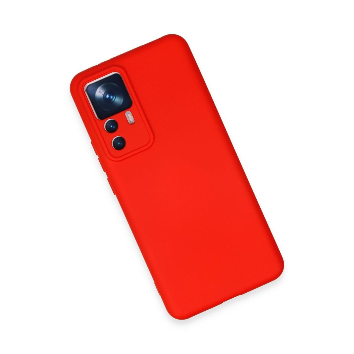 Mi 12T Pro Kılıf Nano içi Kadife Silikon - Kırmızı