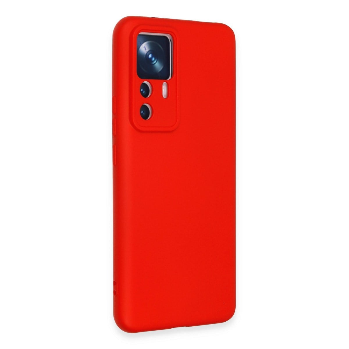 Mi 12T Pro Kılıf Nano içi Kadife Silikon - Kırmızı