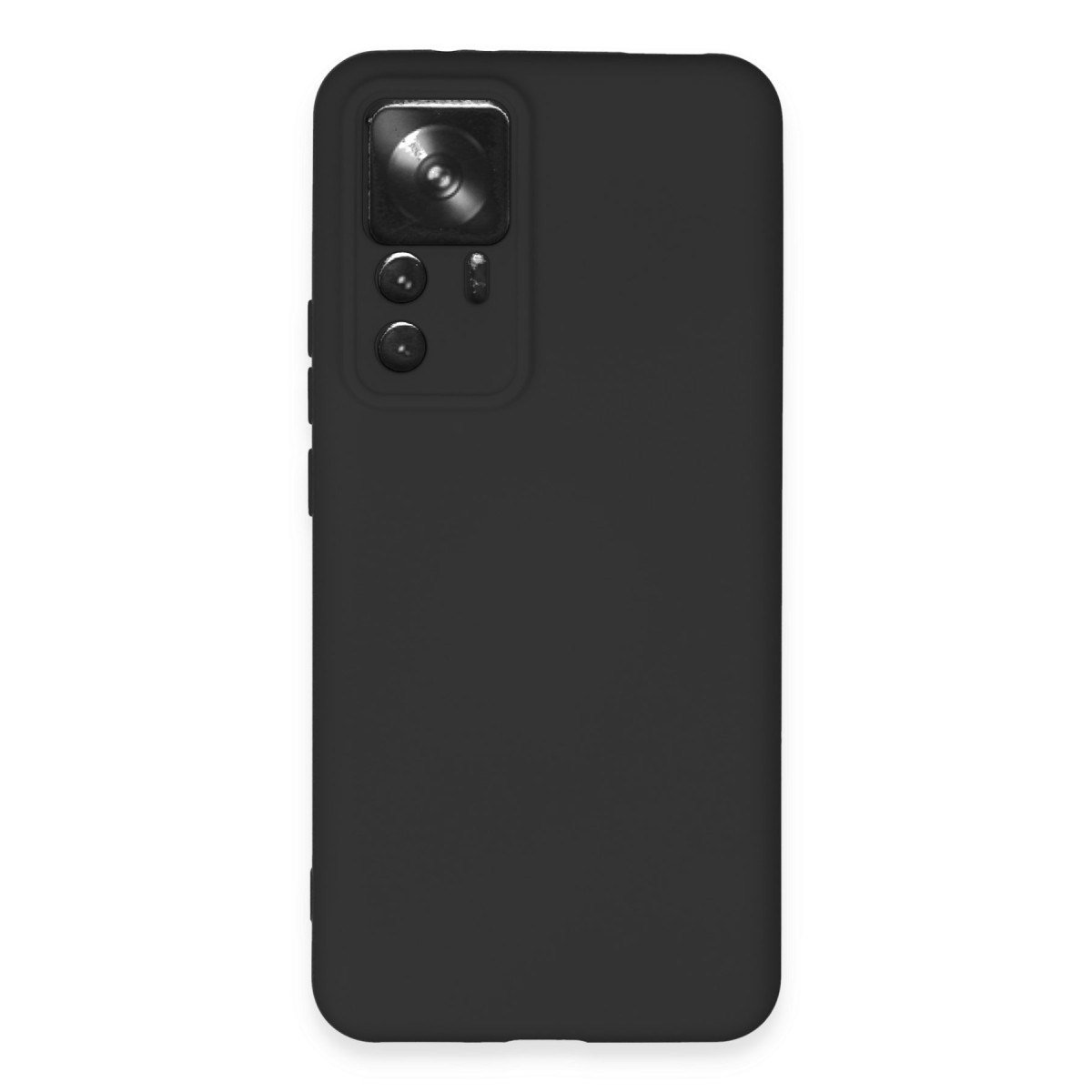 Mi 12T Pro Kılıf Nano içi Kadife Silikon - Siyah