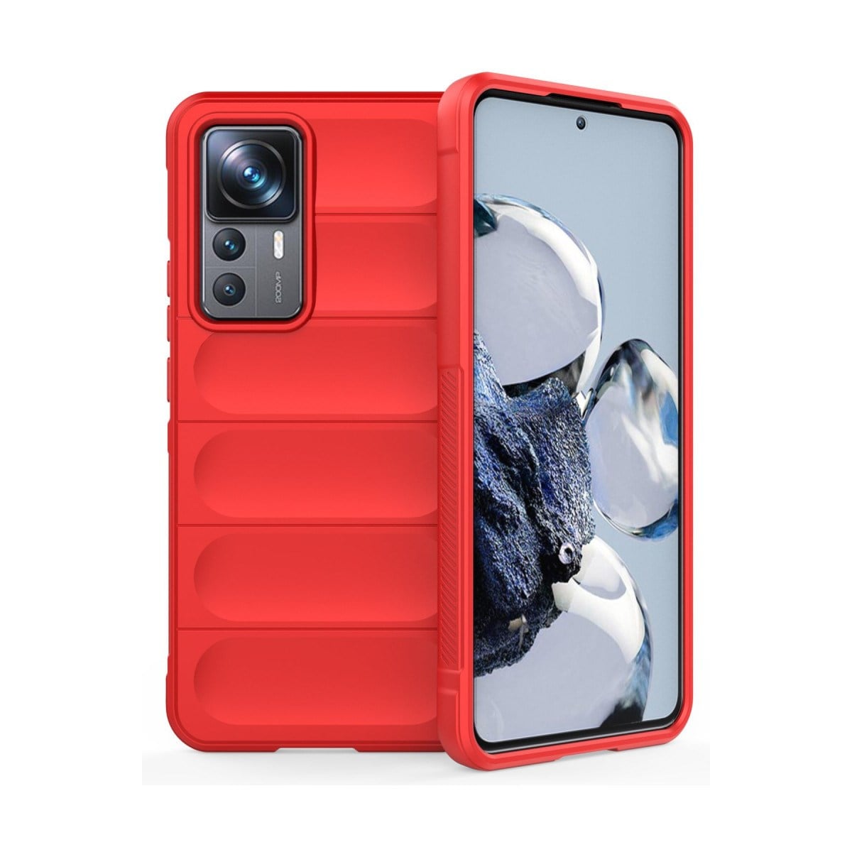 Mi 12T Pro Kılıf Optimum Silikon - Kırmızı