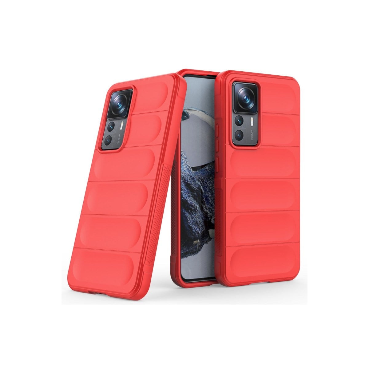 Mi 12T Pro Kılıf Optimum Silikon - Kırmızı